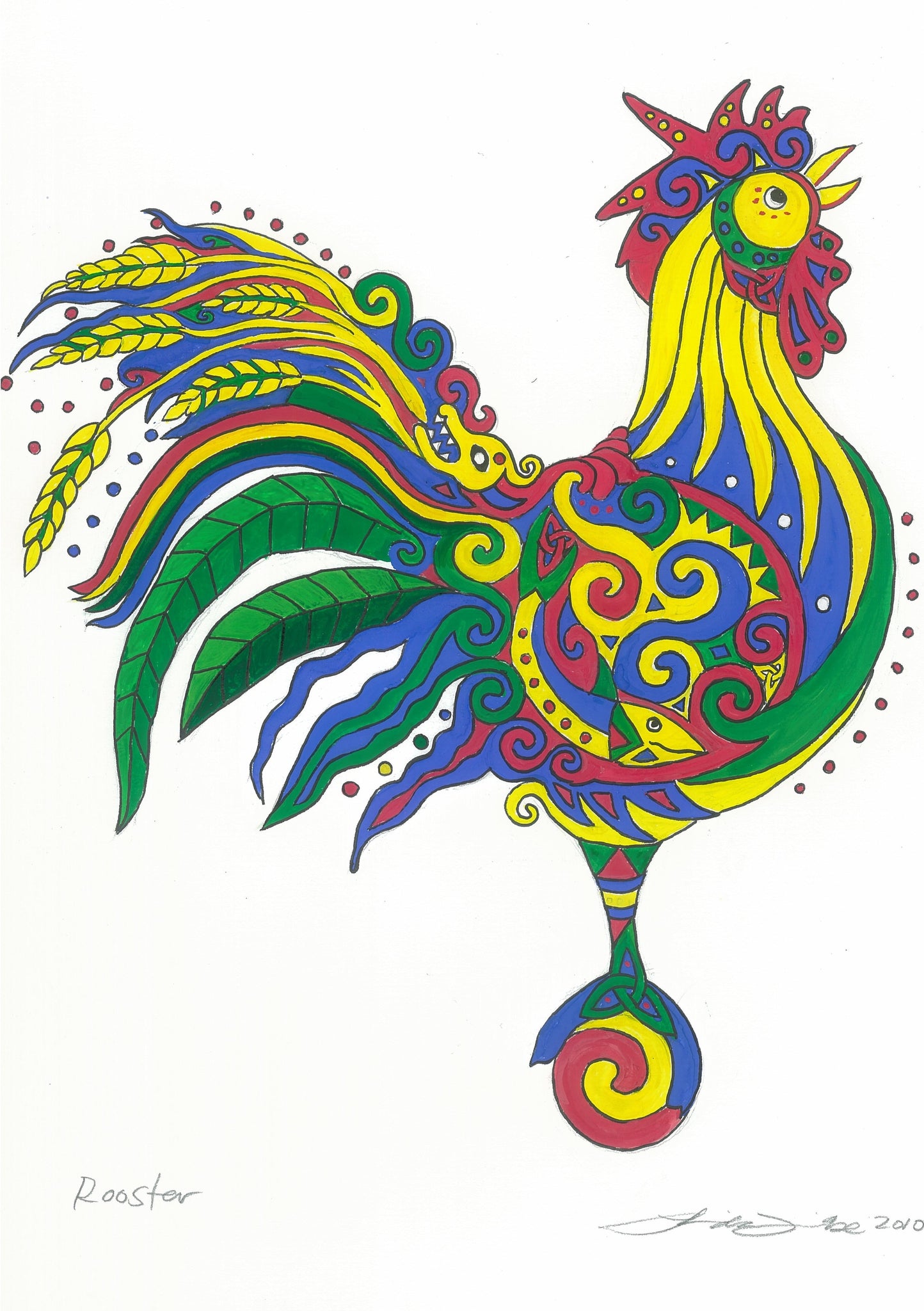 2010 Celtic Festival Fine Art Print: The Rooster