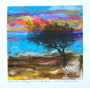 Bent Tree Afterglow on Lake Huron Fine Art Print
