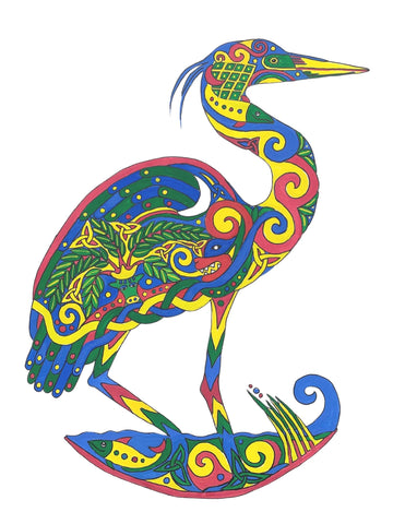2021 Celtic Festival Fine Art Print: Huron Heron